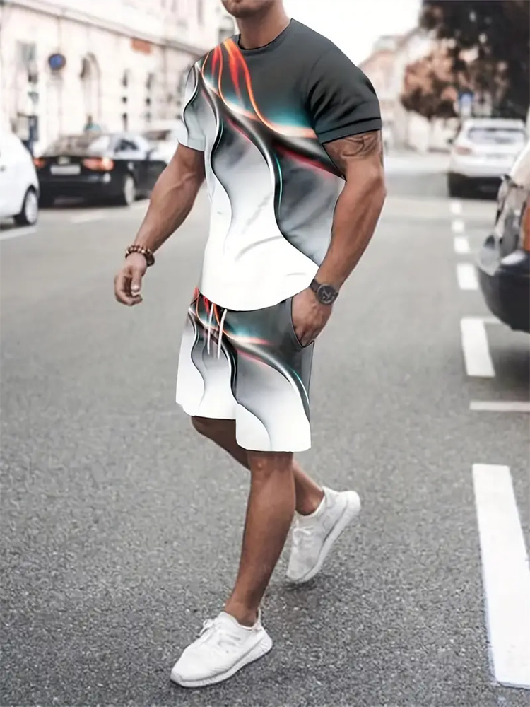 Summer Clothing For Young Men - Camiseta con textura degradada para hombre