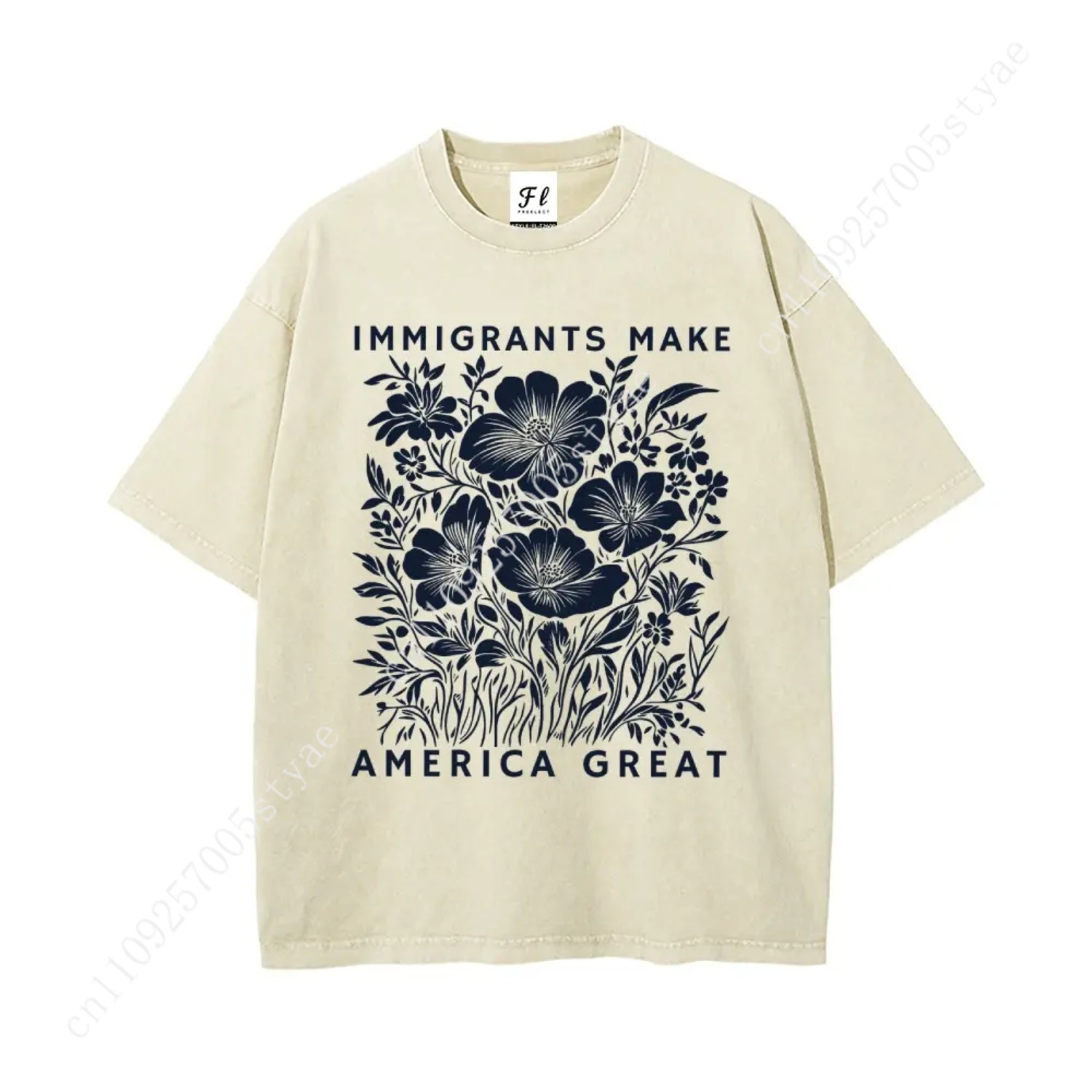 Summer Quilt - Camiseta Oversize Unisex de Algodón Batik