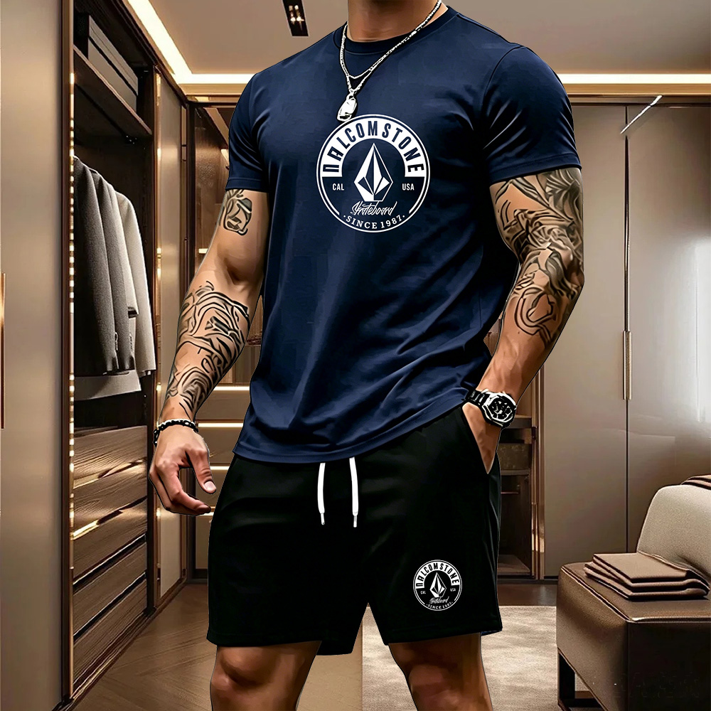 Summer Clothing For Young Men - Conjunto Deportivo Informal de 2 Piezas