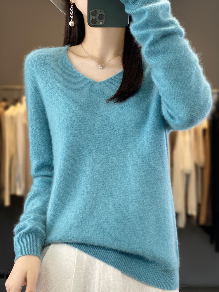 Summer Clothing Yarn - Suéter de lana merina 100% a