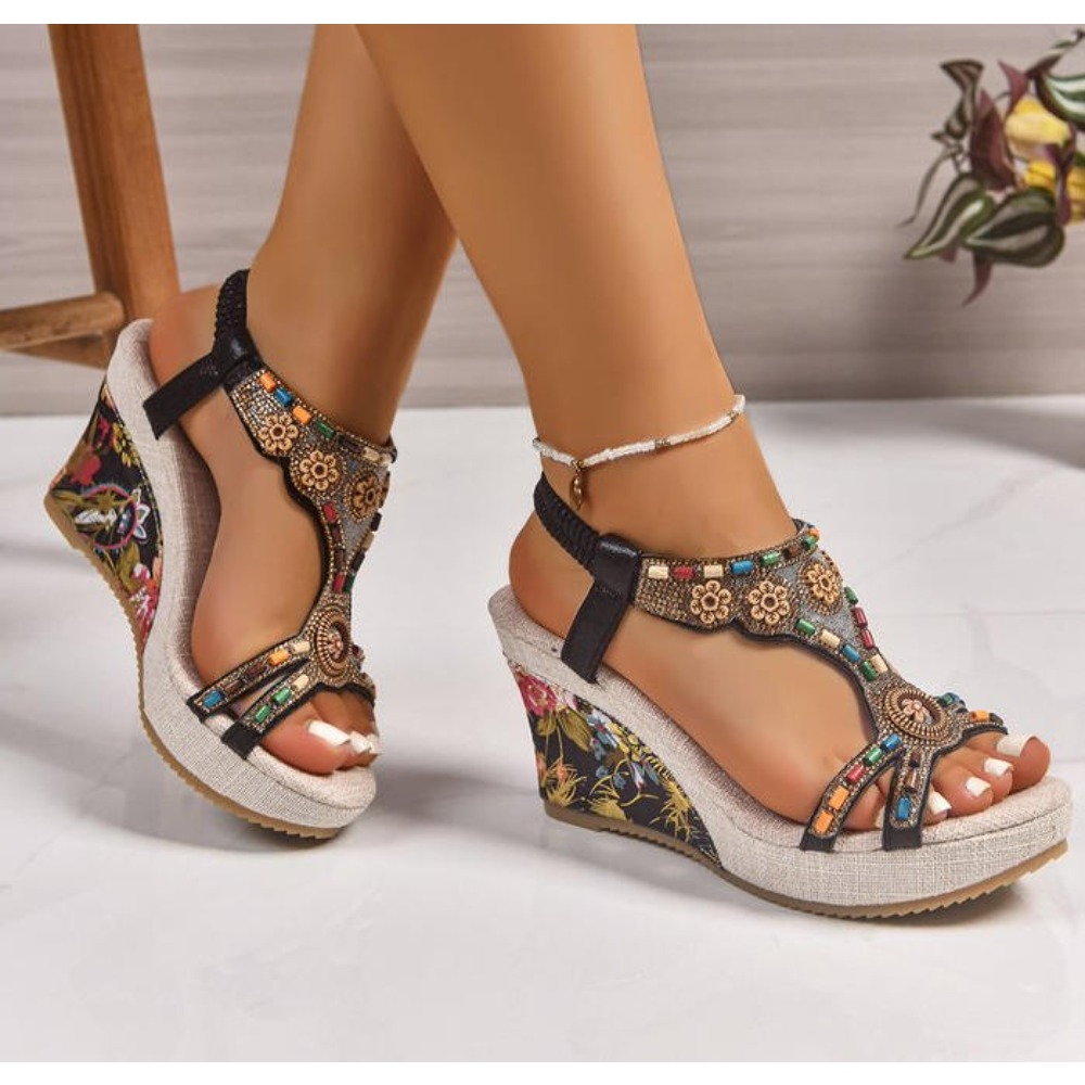 Summer Clothing Plus Size Women - Sandalias de Plataforma con Cuña de