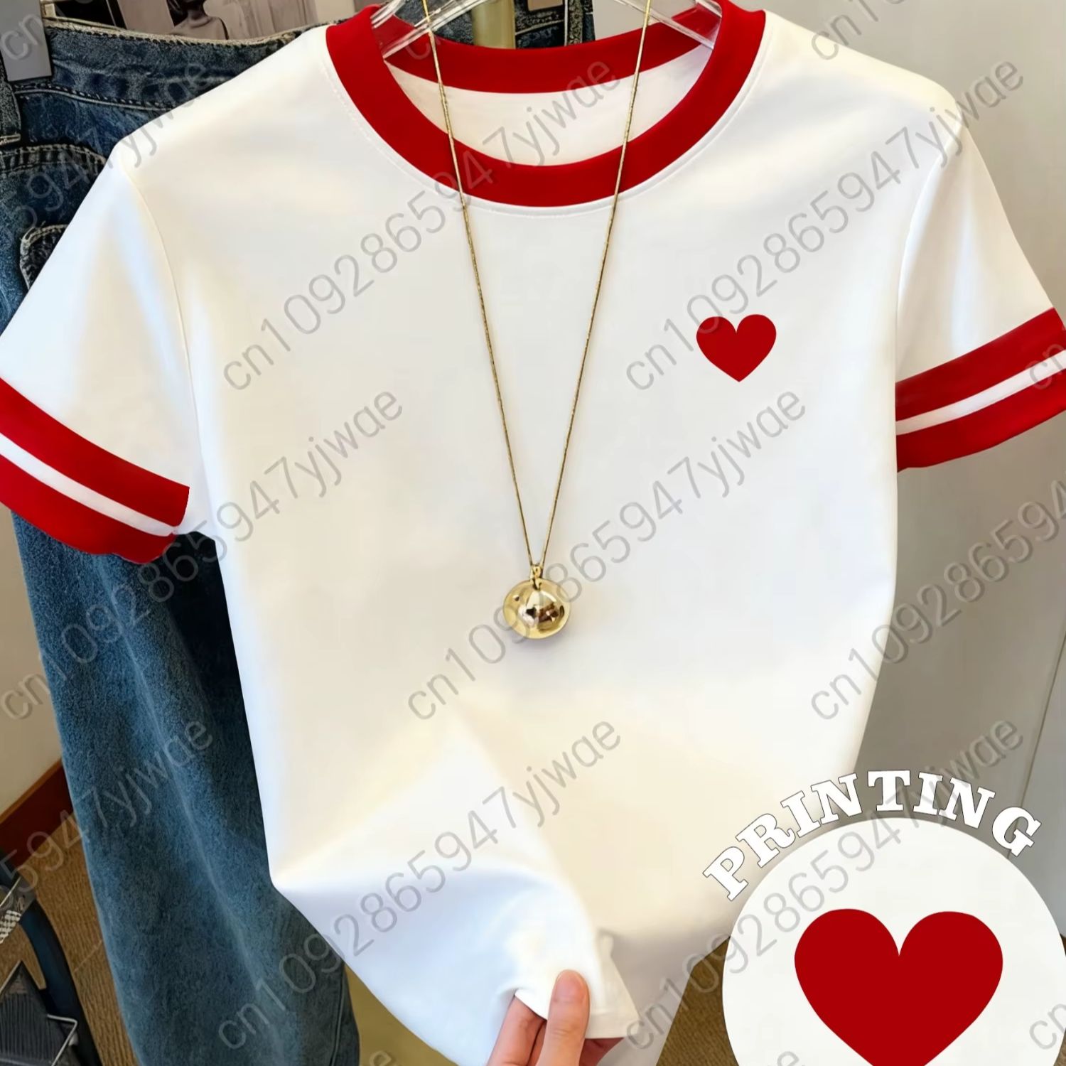Summer Days Clothing - Camiseta de manga corta para mujer,