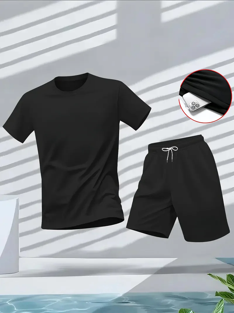 Summer Clothing For Young Men - Conjunto de 2 Piezas de Traje
