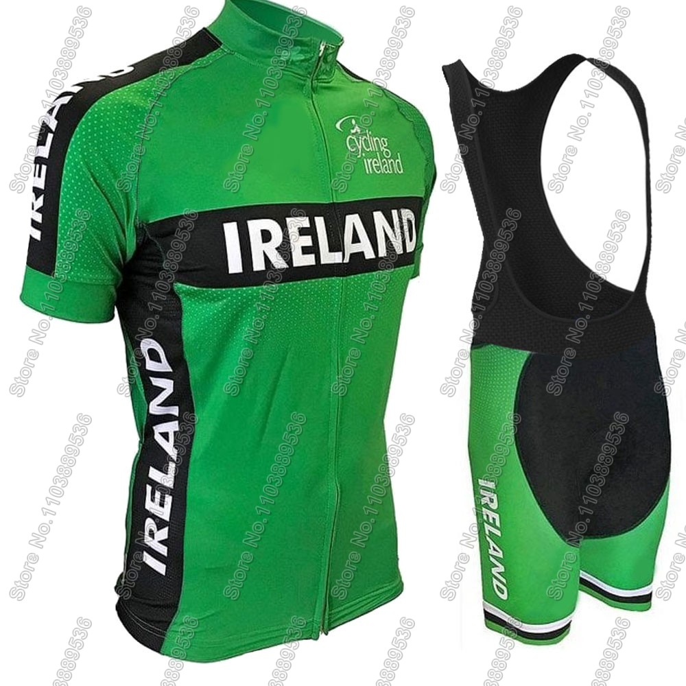 Ireland Summer Clothing - Conjunto de Jersey de ciclismo del