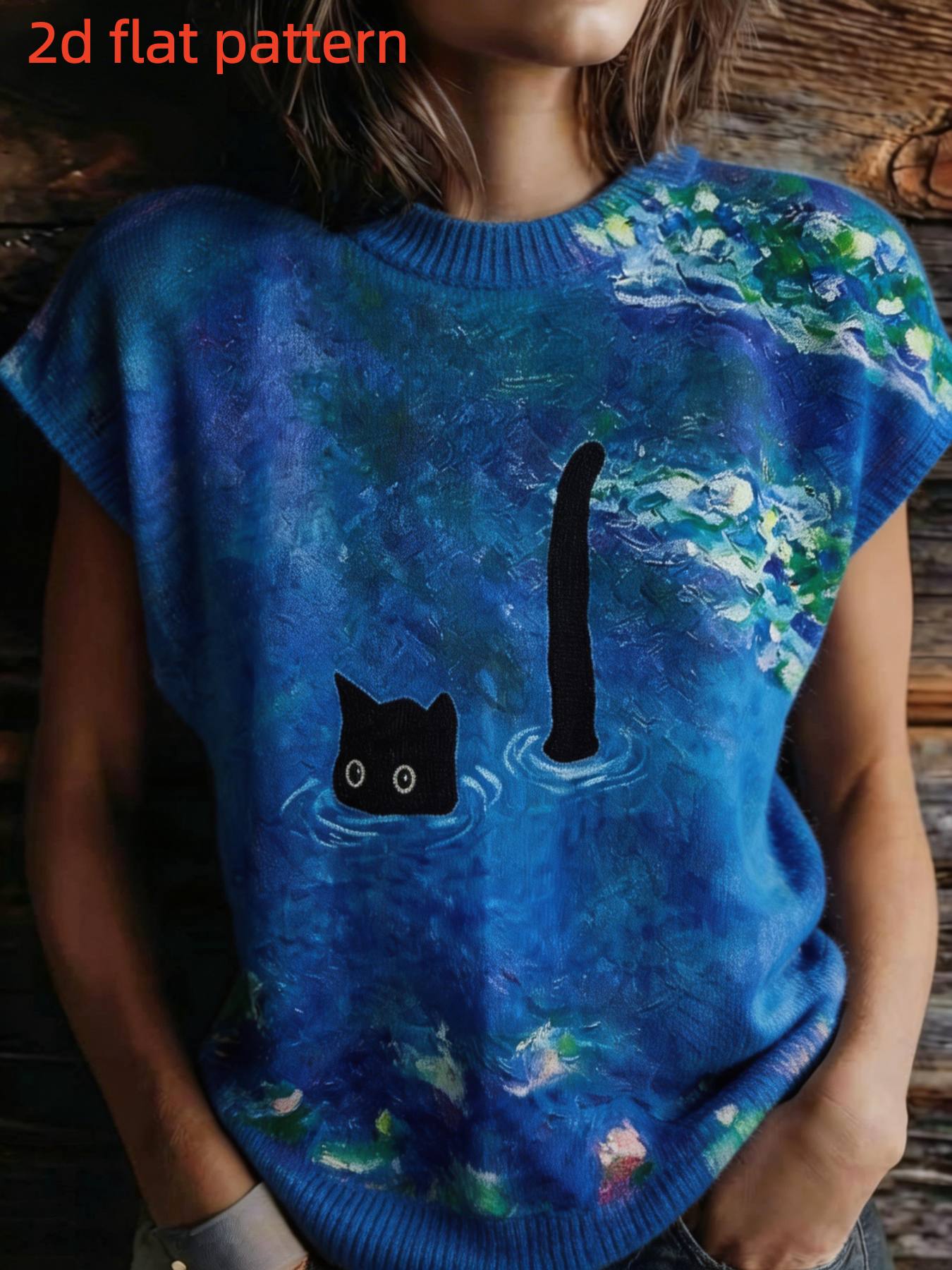 Summer Clothing Yarn - Diseño Estampado - Top de Mujer
