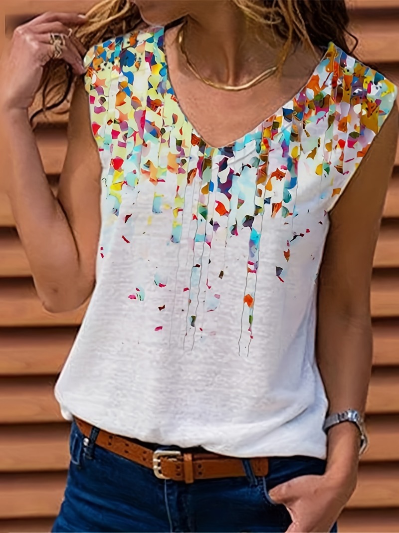 Summer Clothing Plus Size Women - Top con estampado de flores y