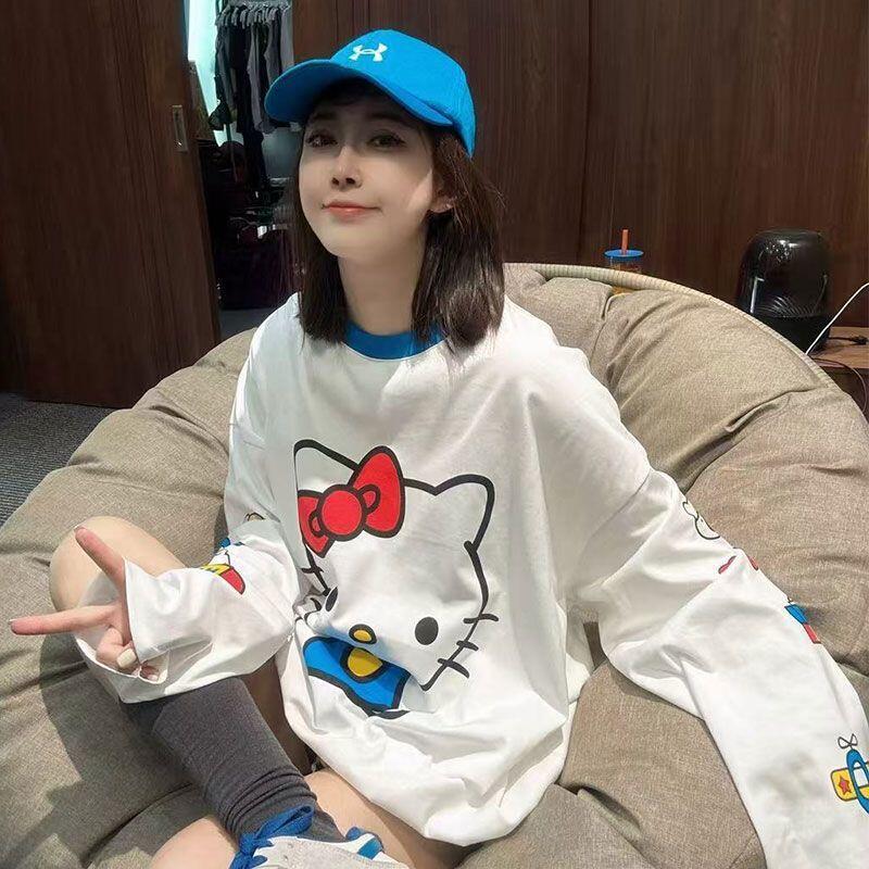 Summer Clothing Tops - Camiseta de manga larga con estampado
