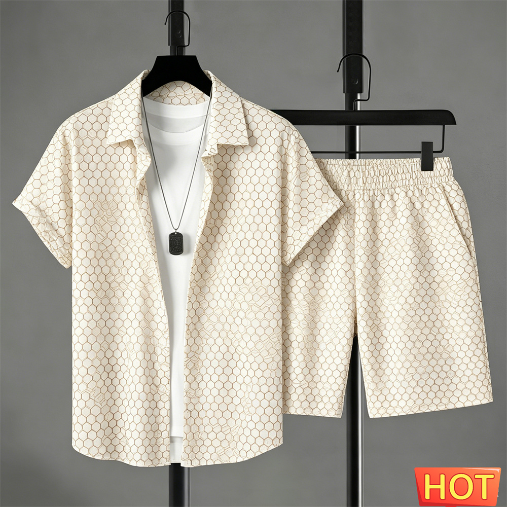 Summer Clothing Guys - Conjunto de Camisa para Hombre, Estilo