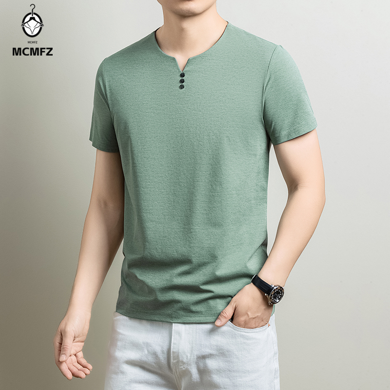 Summer Clothing Guys - Camiseta Henley básica para hombre, cómoda