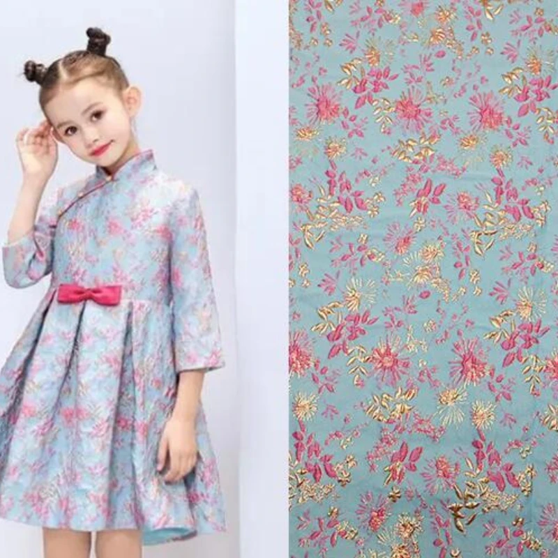 Summer Clothing Material - Tela de poliéster con brocado Jacquard