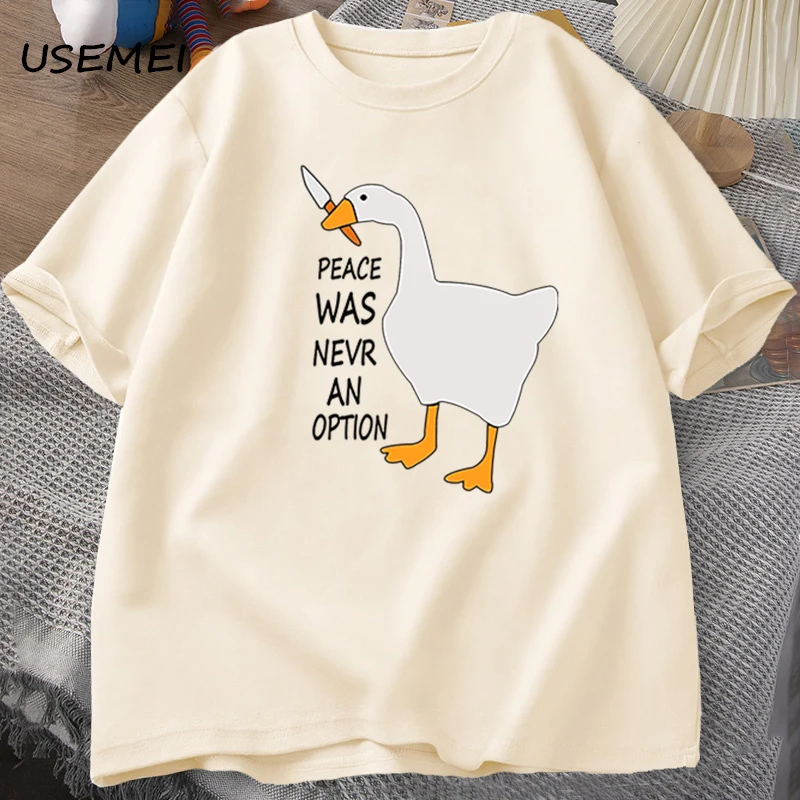 Summer Clothing Options - Camisetas Goose Peace Was Never An