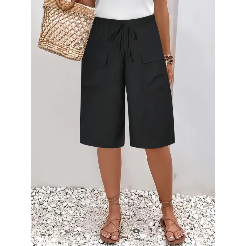 Summer Clothing Plus Size Women - Pantalones cortos informales de cinco puntos
