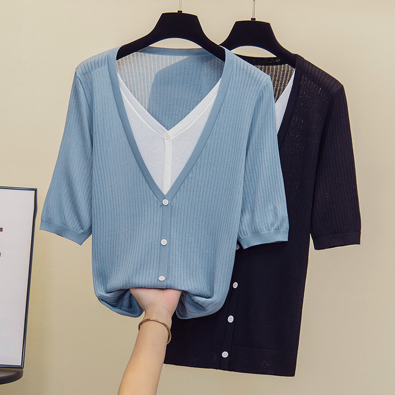 Summer Clothing Yarn - Ropa de gran tamaño para mujer,