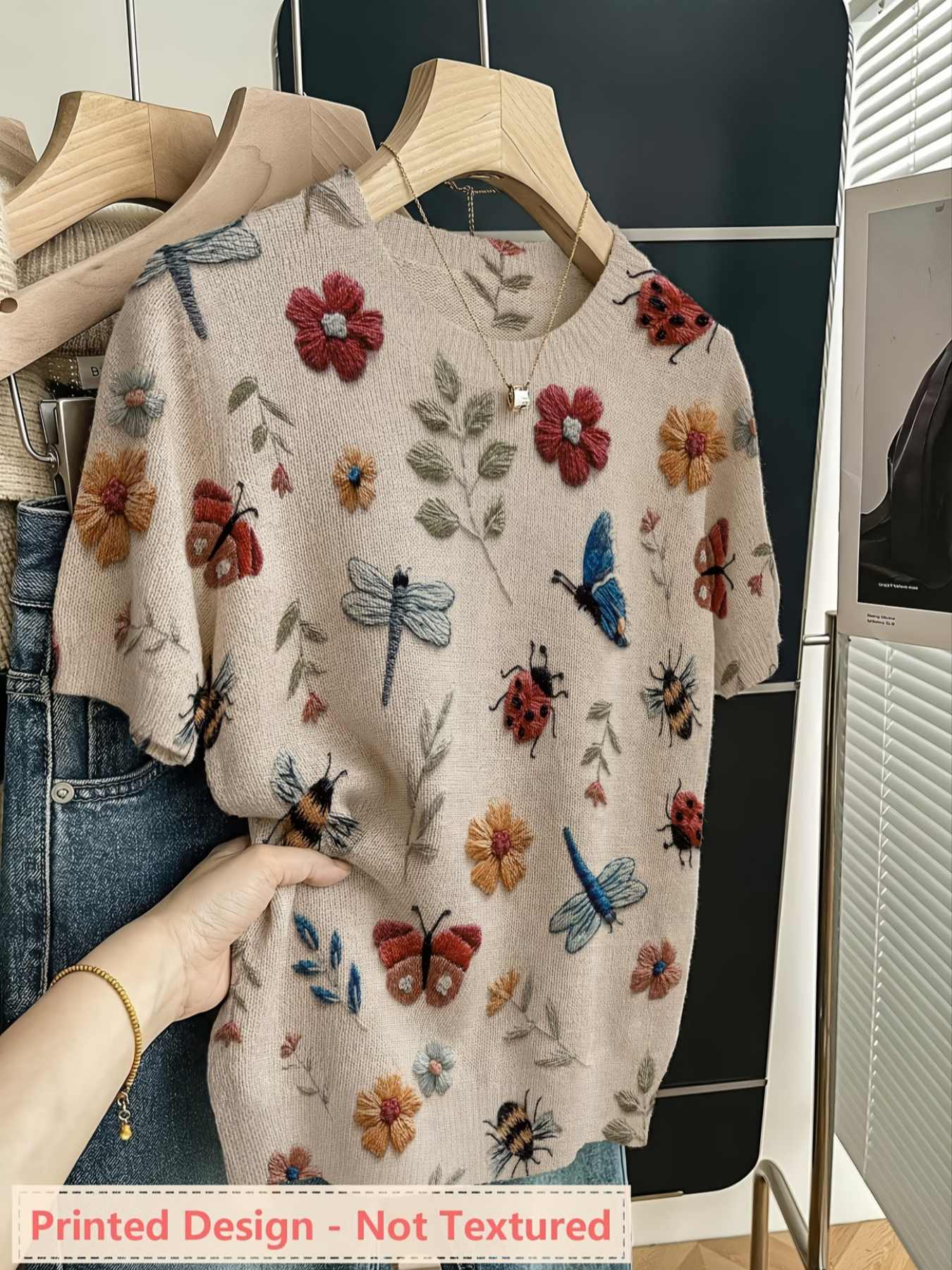 Diseño estampado - Top de muje - Summer Clothing Yarn reseña y precio