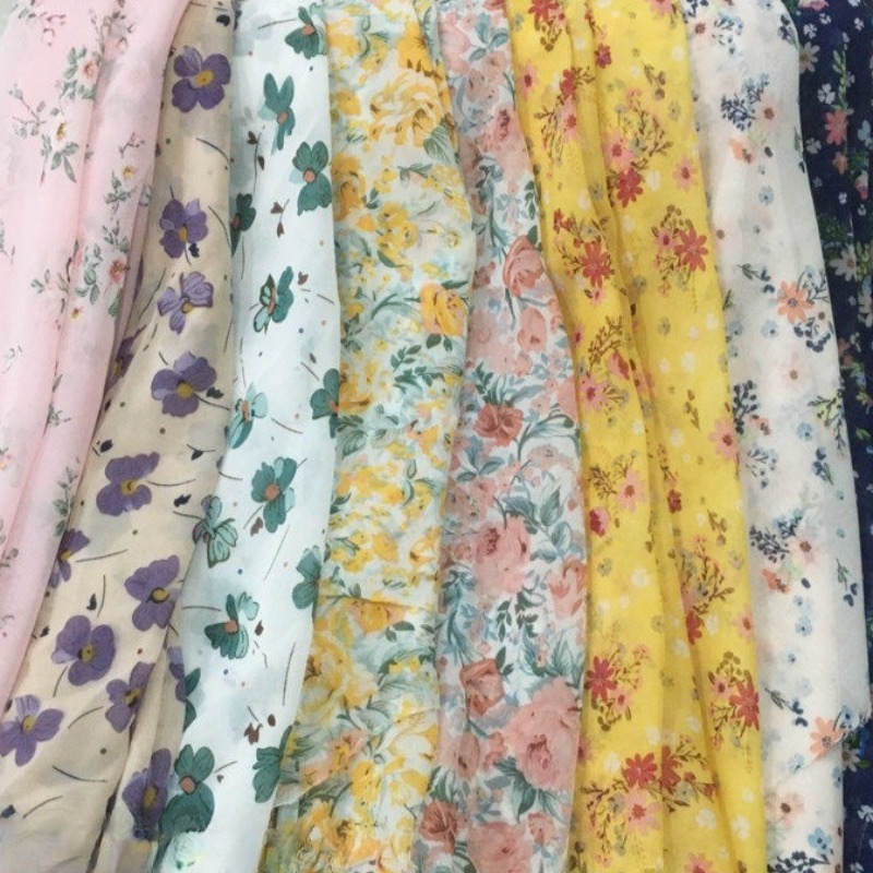 Tela de gasa con estampado Flo - Summer Clothing Material reseña y precio