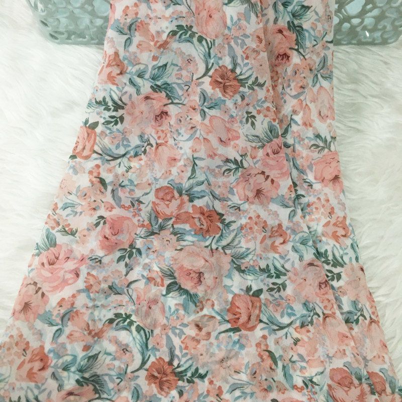 Tela de gasa con estampado Flo - Summer Clothing Material reseña y precio