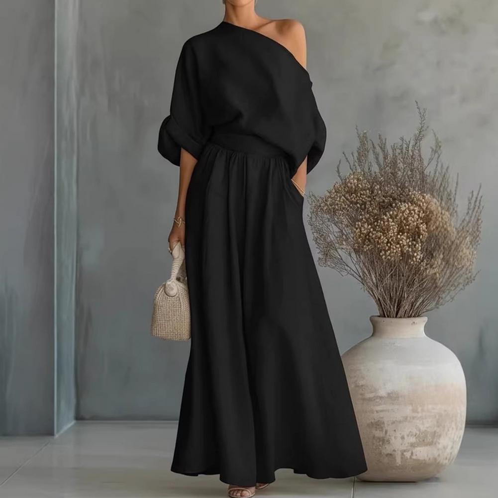 Conjunto de blusa y pantalones - Off Shoulder Blouse reseña y precio