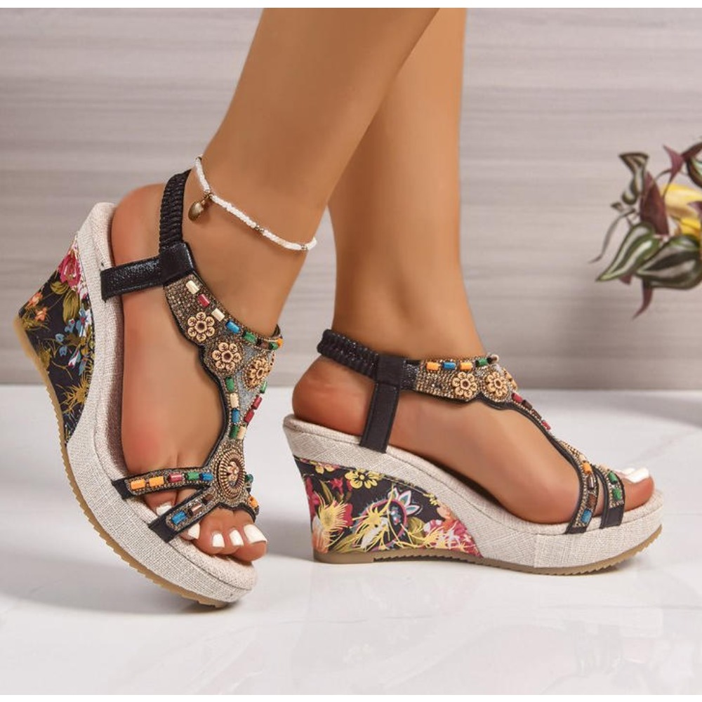 Sandalias de Plataforma con Cu - Summer Clothing Plus Size Women reseña y precio