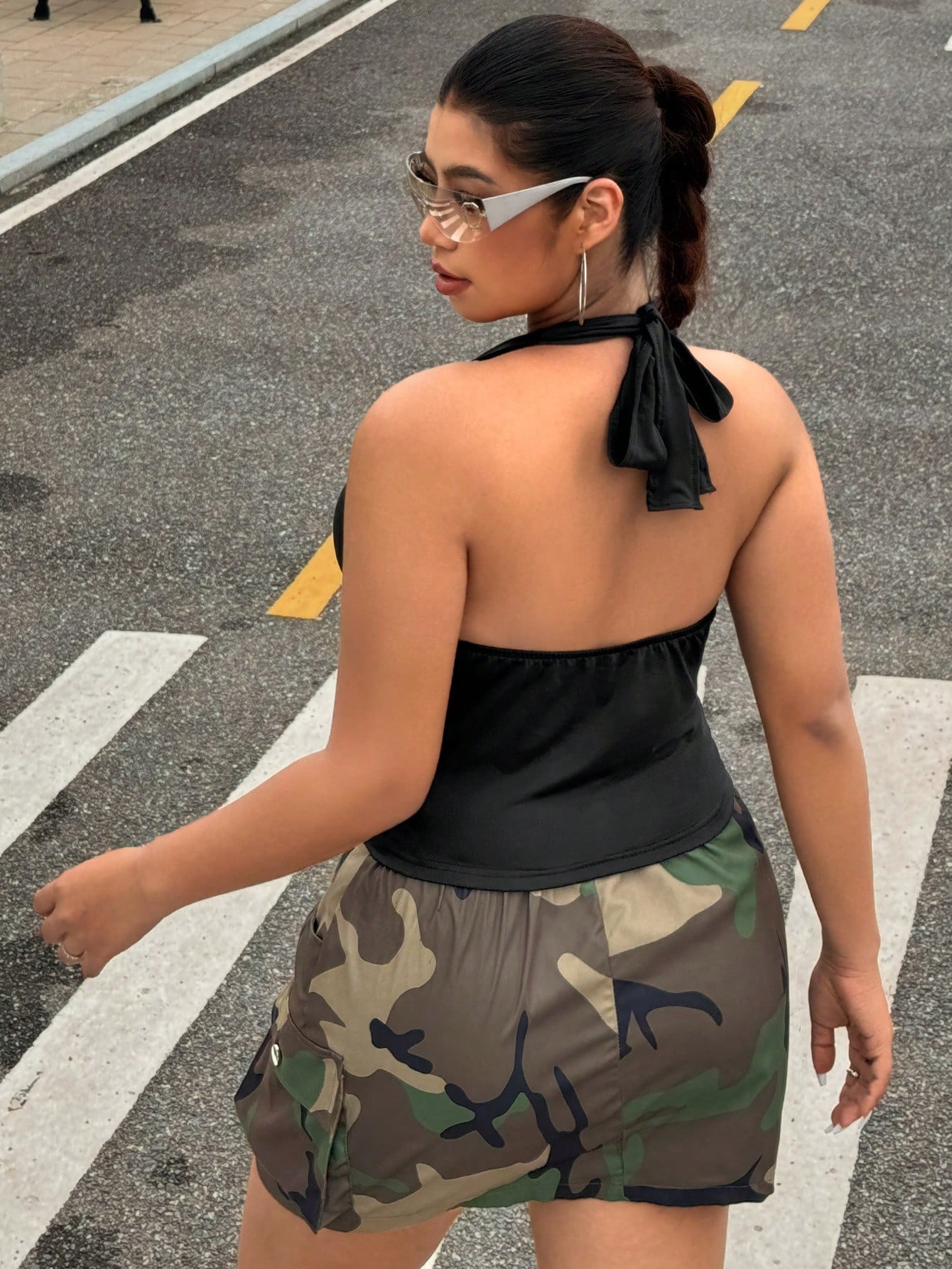 Nueva moda, color sólido, tall - Summer Clothing Plus Size Women reseña y precio