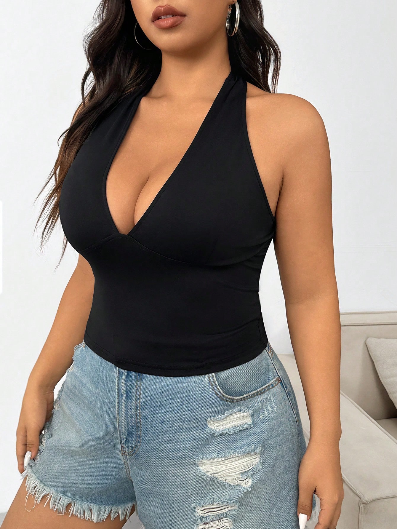 Nueva moda, color sólido, tall - Summer Clothing Plus Size Women reseña y precio