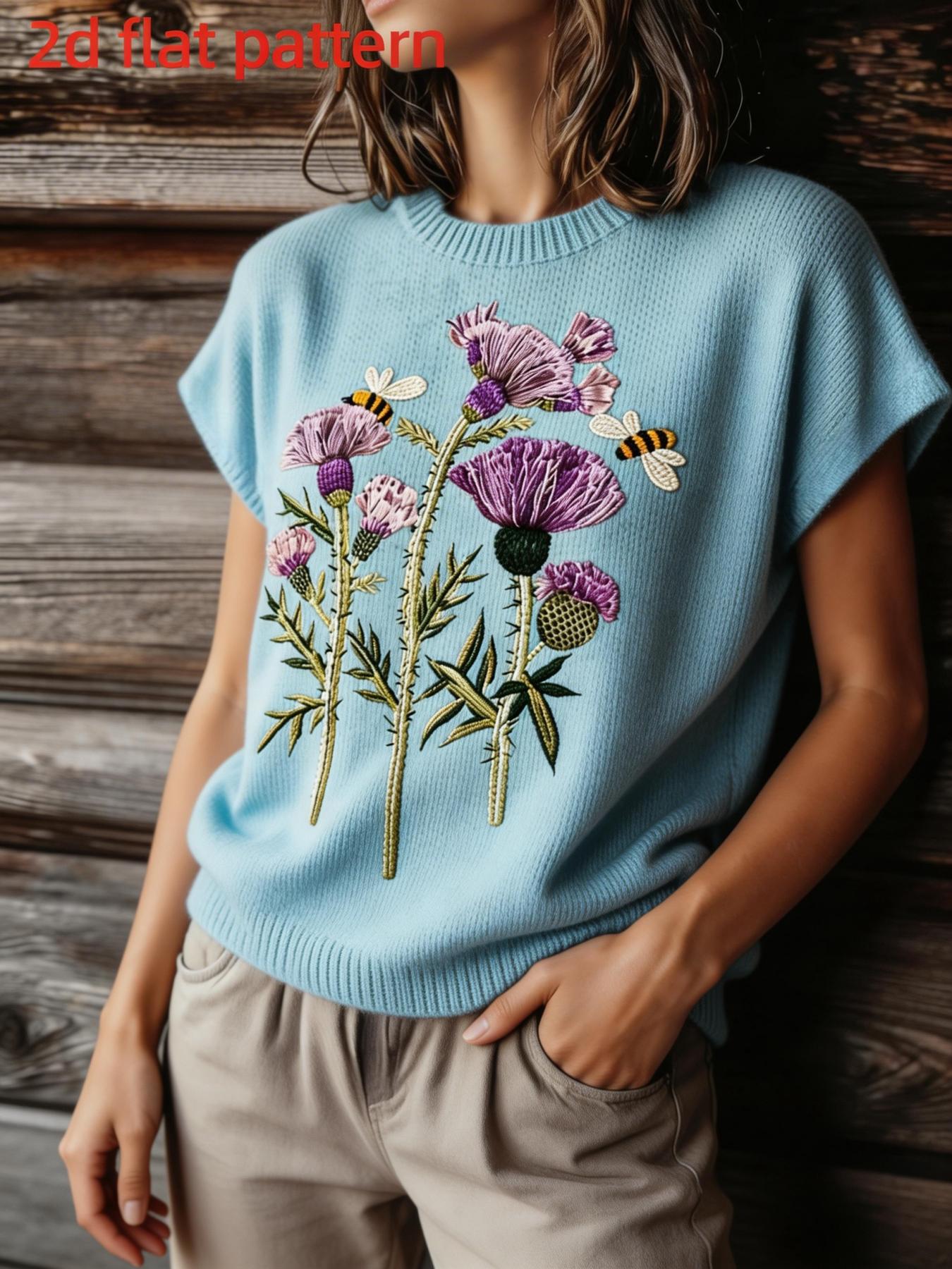 Diseño Estampado - Top de Muje - Summer Clothing Yarn reseña y precio