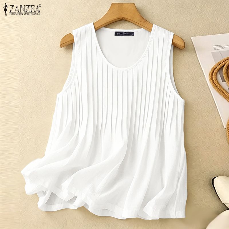 ZANZEA Camiseta sin mangas de  - Summer Clothing Plus Size Women reseña y precio