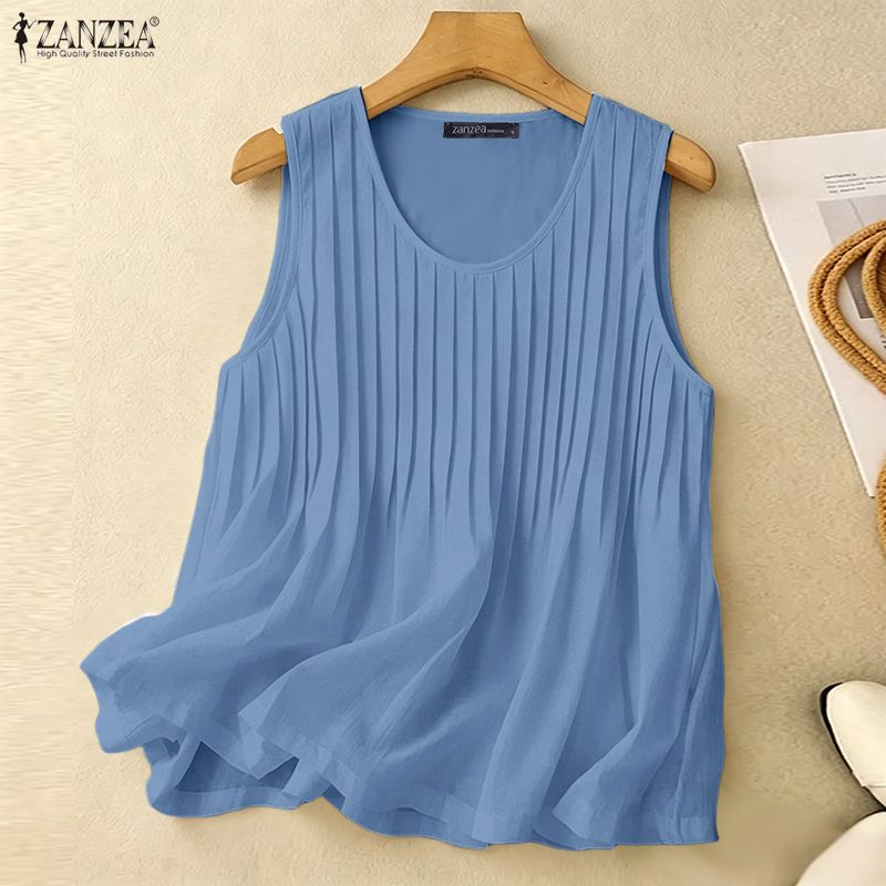 ZANZEA Camiseta sin mangas de  - Summer Clothing Plus Size Women reseña y precio