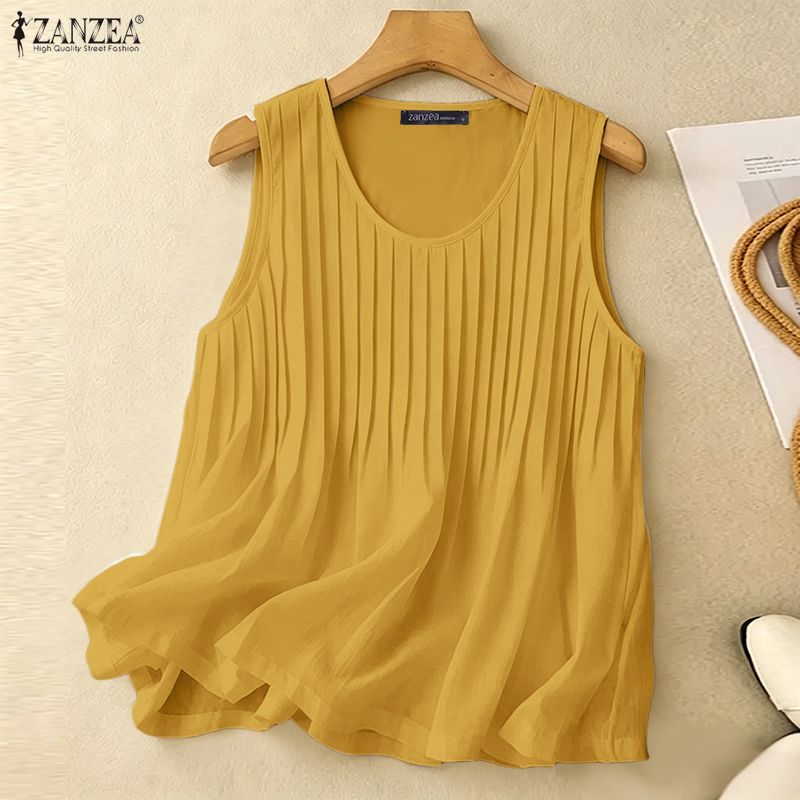 ZANZEA Camiseta sin mangas de  - Summer Clothing Plus Size Women reseña y precio