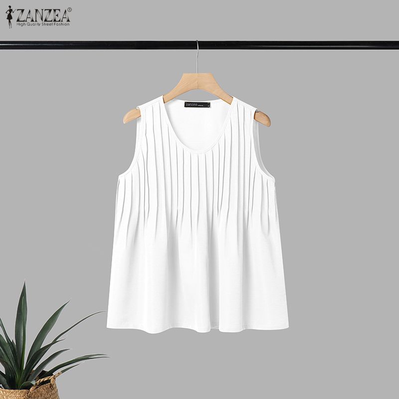 ZANZEA Camiseta sin mangas de  - Summer Clothing Plus Size Women reseña y precio