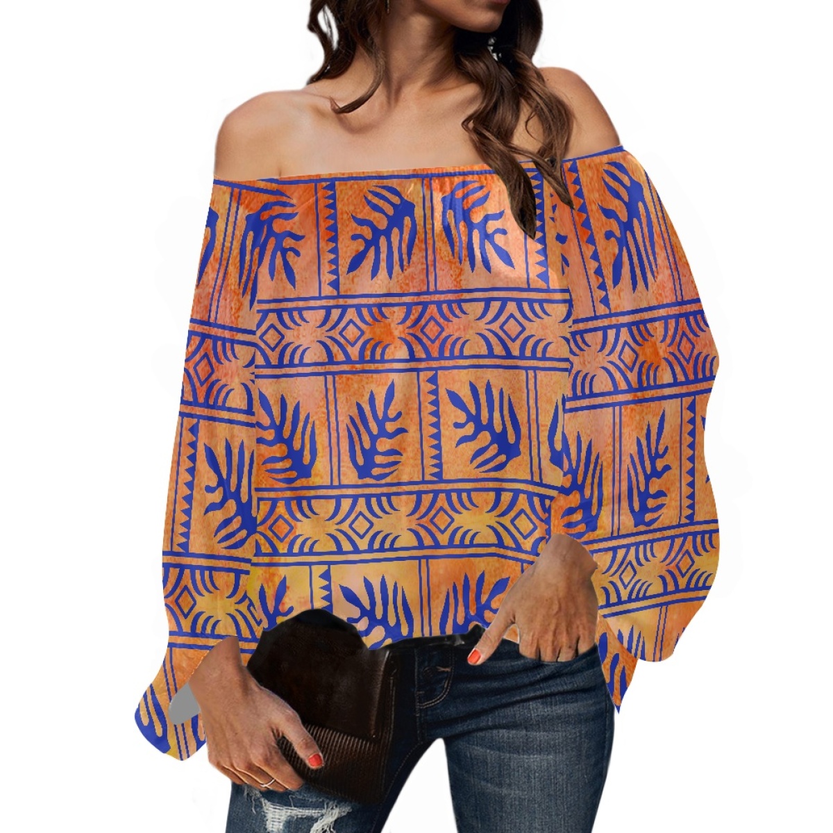 Blusa de Chifón Elegante para  - Off Shoulder Blouse reseña y precio