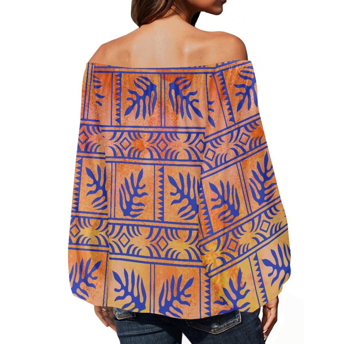 Blusa de Chifón Elegante para  - Off Shoulder Blouse reseña y precio