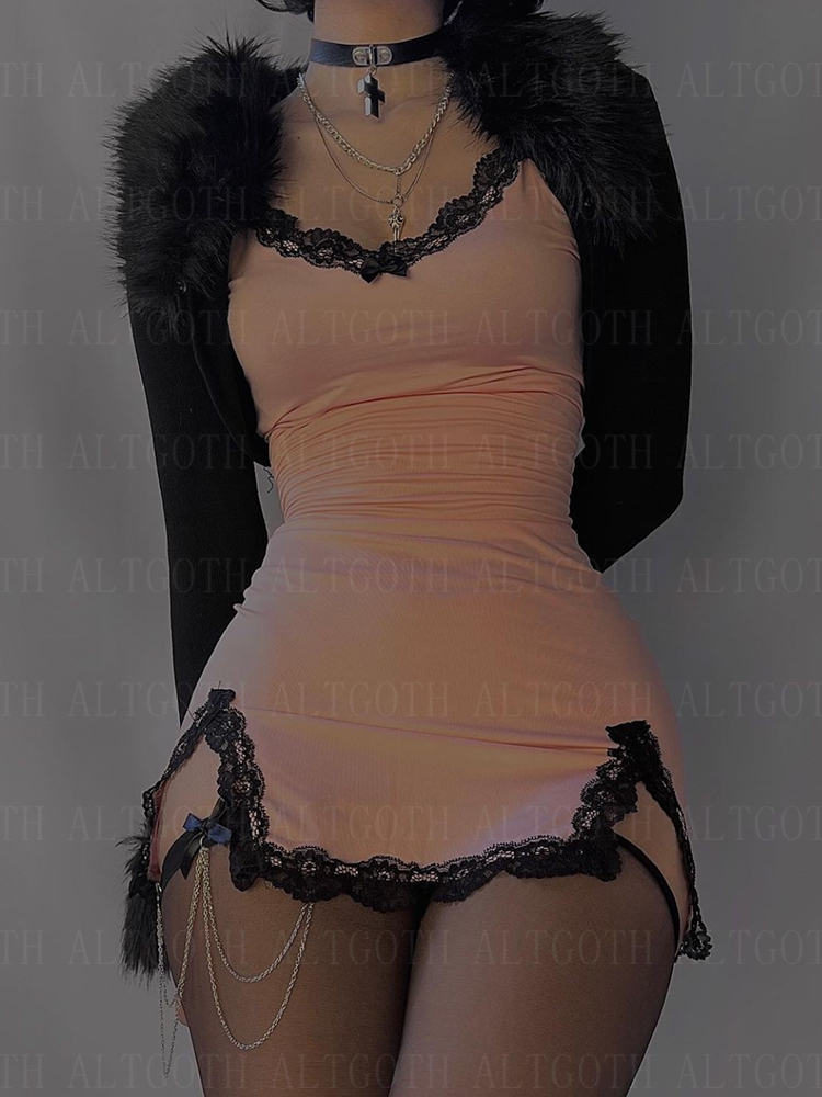 AltGoth-vestido de encaje sin  - Summer Clothing H&M reseña y precio