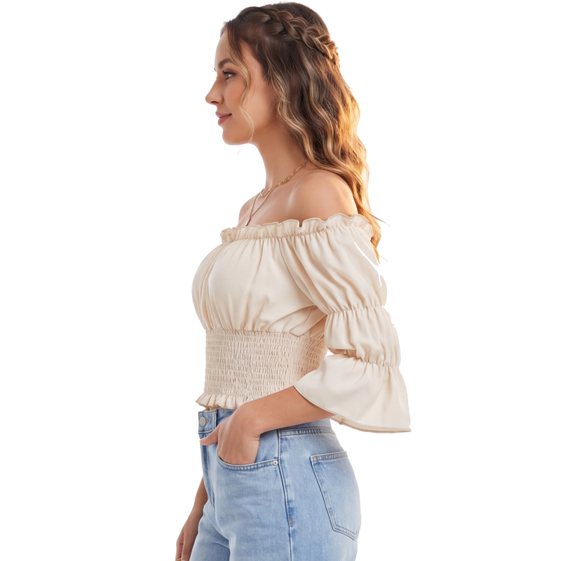 Blusa Renacentista para Mujer, - Off Shoulder Blouse reseña y precio