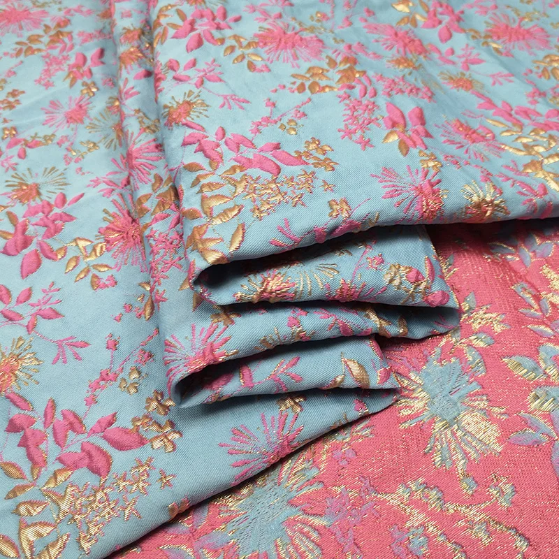 Tela de poliéster con brocado  - Summer Clothing Material reseña y precio