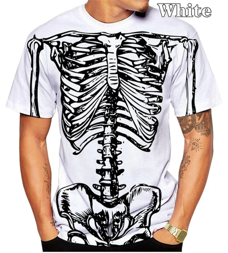 Camiseta gráfica de esqueleto  - Summer Rays Clothing reseña y precio