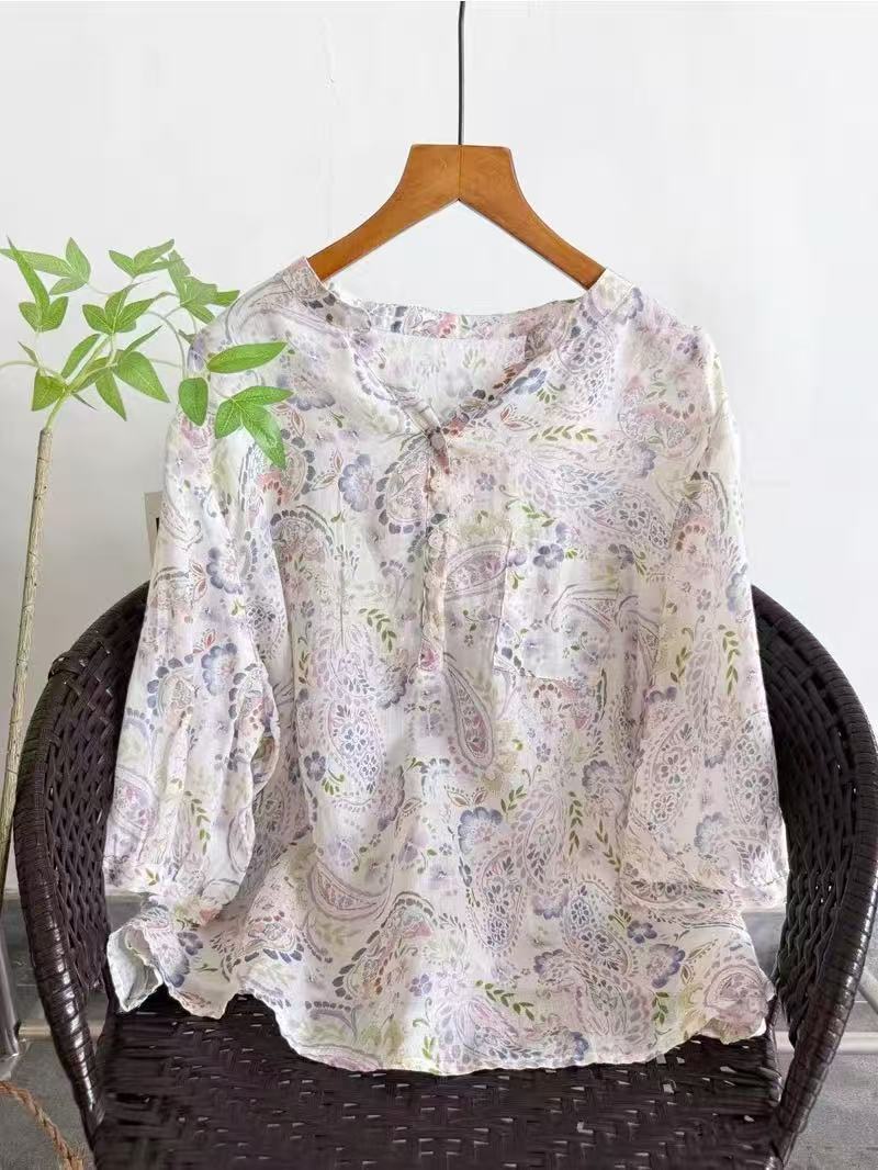 Camisas 100% de ramio para muj - Summer Clothing Japan reseña y precio