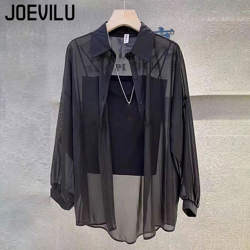 Camisa de gasa transparente pa - Summer Clothing Japan reseña y precio