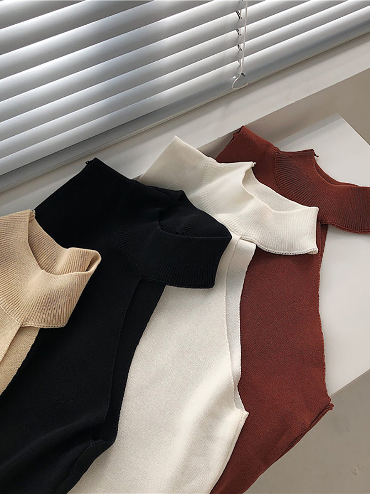 Suéter de punto sin hombros pa - Summer Jumper Clothing reseña y precio