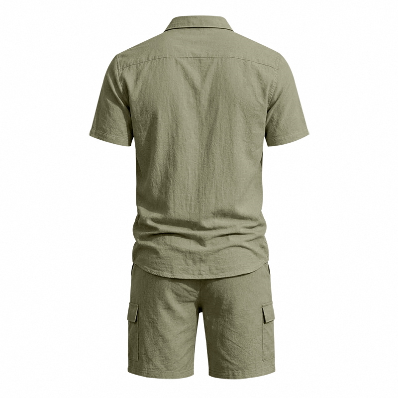 Conjunto de Dos Piezas de Lino - Summer Clothing Guys reseña y precio