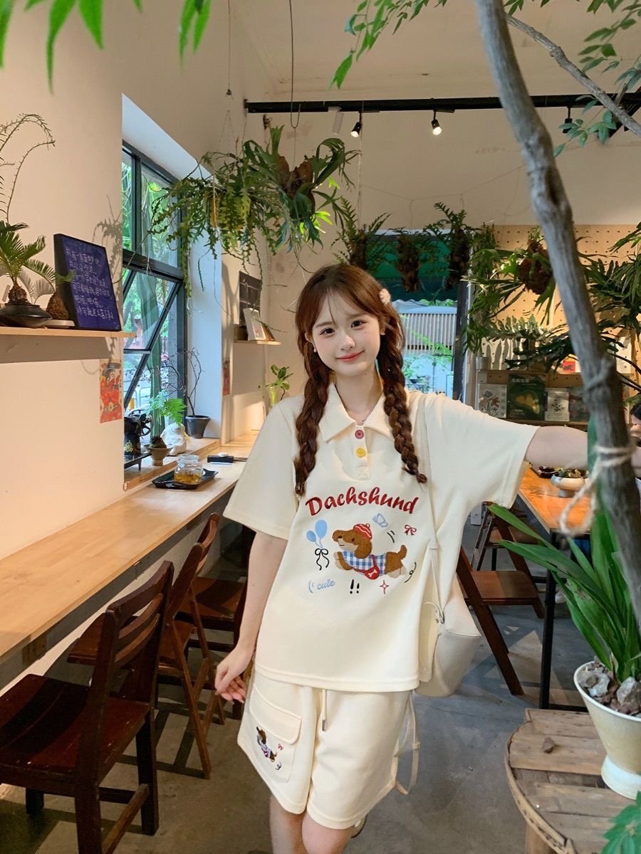 Conjunto de 2 piezas de camisa - Summer Clothing Japan reseña y precio