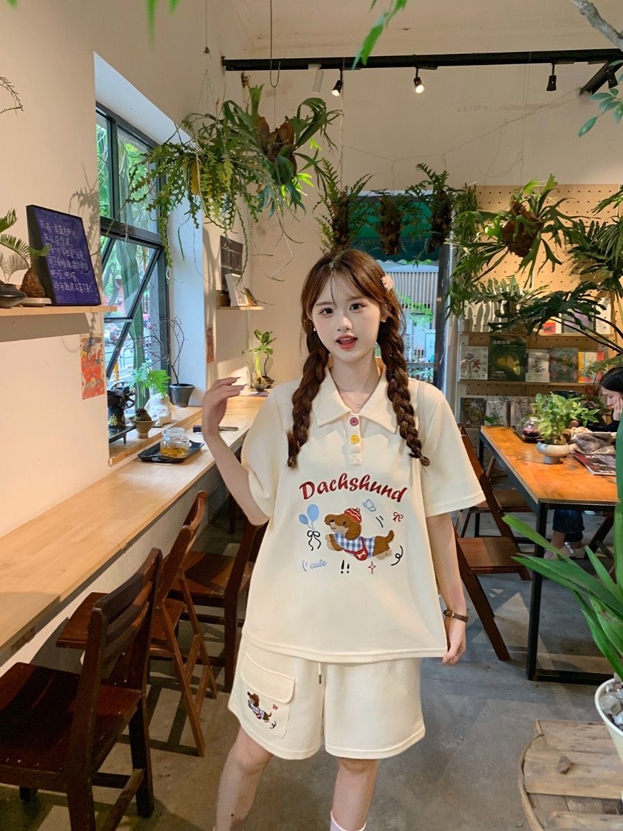 Conjunto de 2 piezas de camisa - Summer Clothing Japan reseña y precio