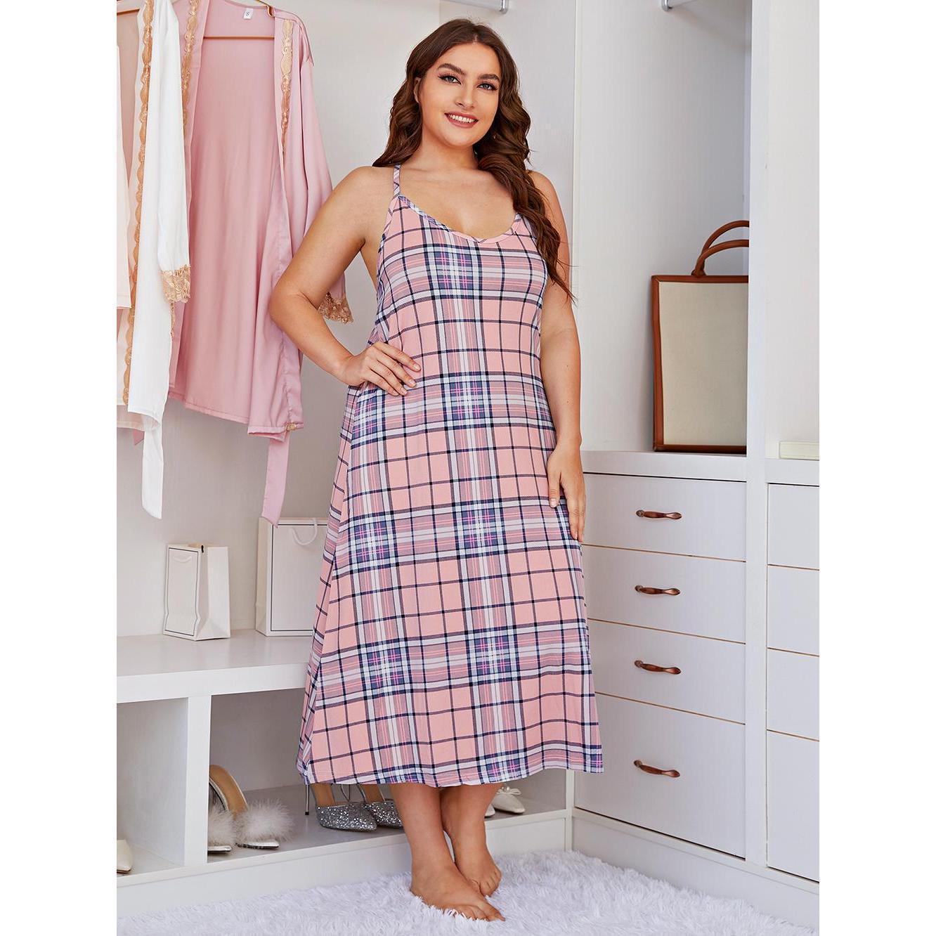 Vestido de dormir de talla gra - Summer Clothing Plus Size Women reseña y precio